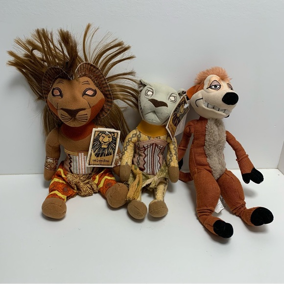 Disney Broadway Lion King Musical Plush Simba Nala Timon - Picture 8 of 8